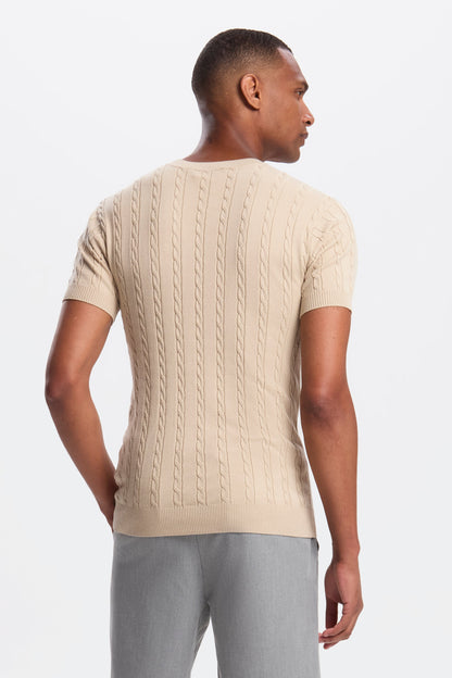THE CABLE SHORT SLEEVE T-SHIRT