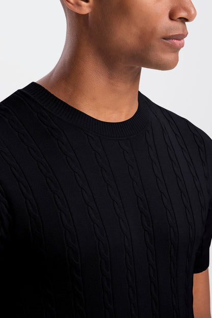THE CABLE SHORT SLEEVE T-SHIRT